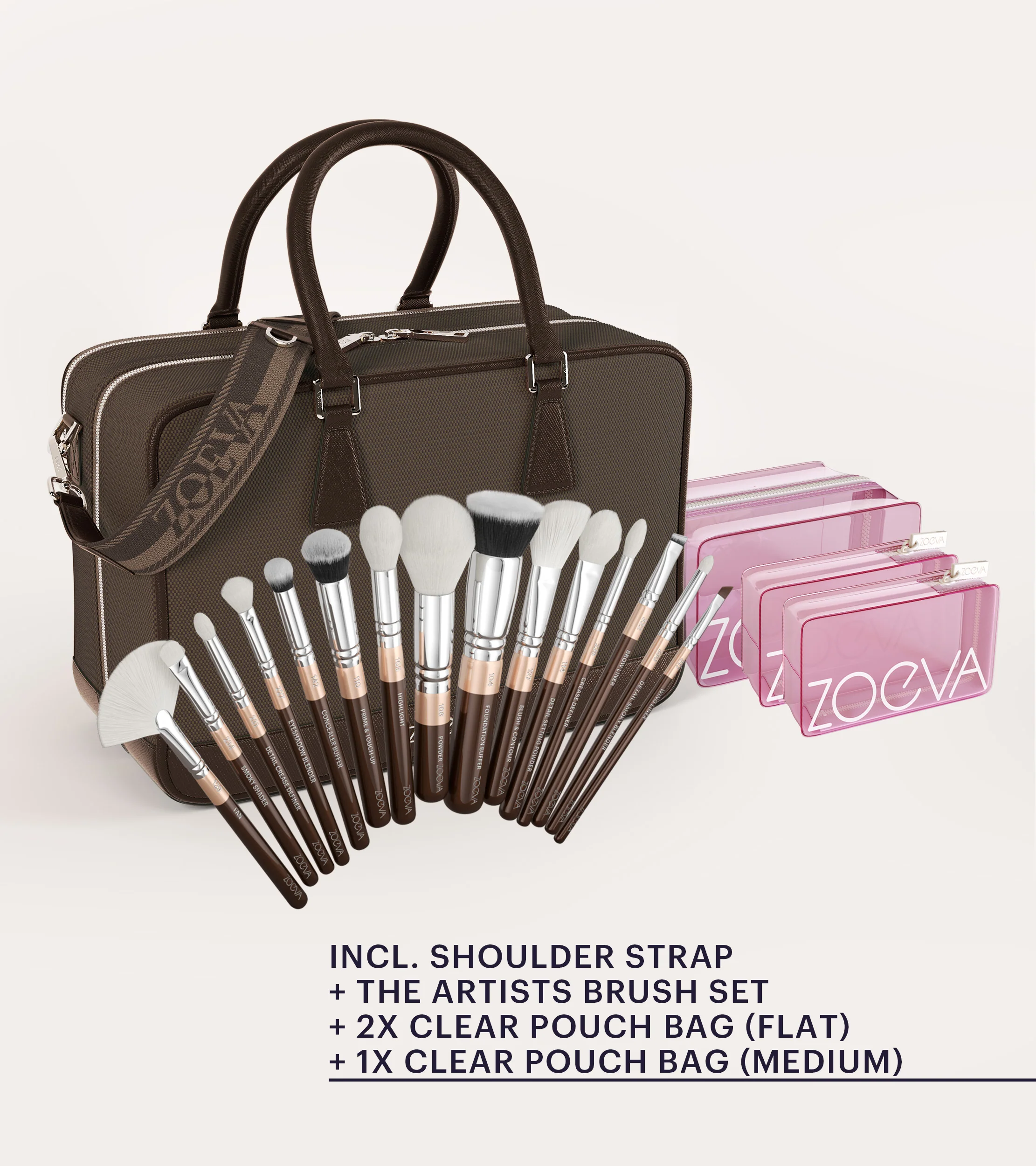 The Zoe Bag & The Artists Pinselset (Chocolate) - Image 8