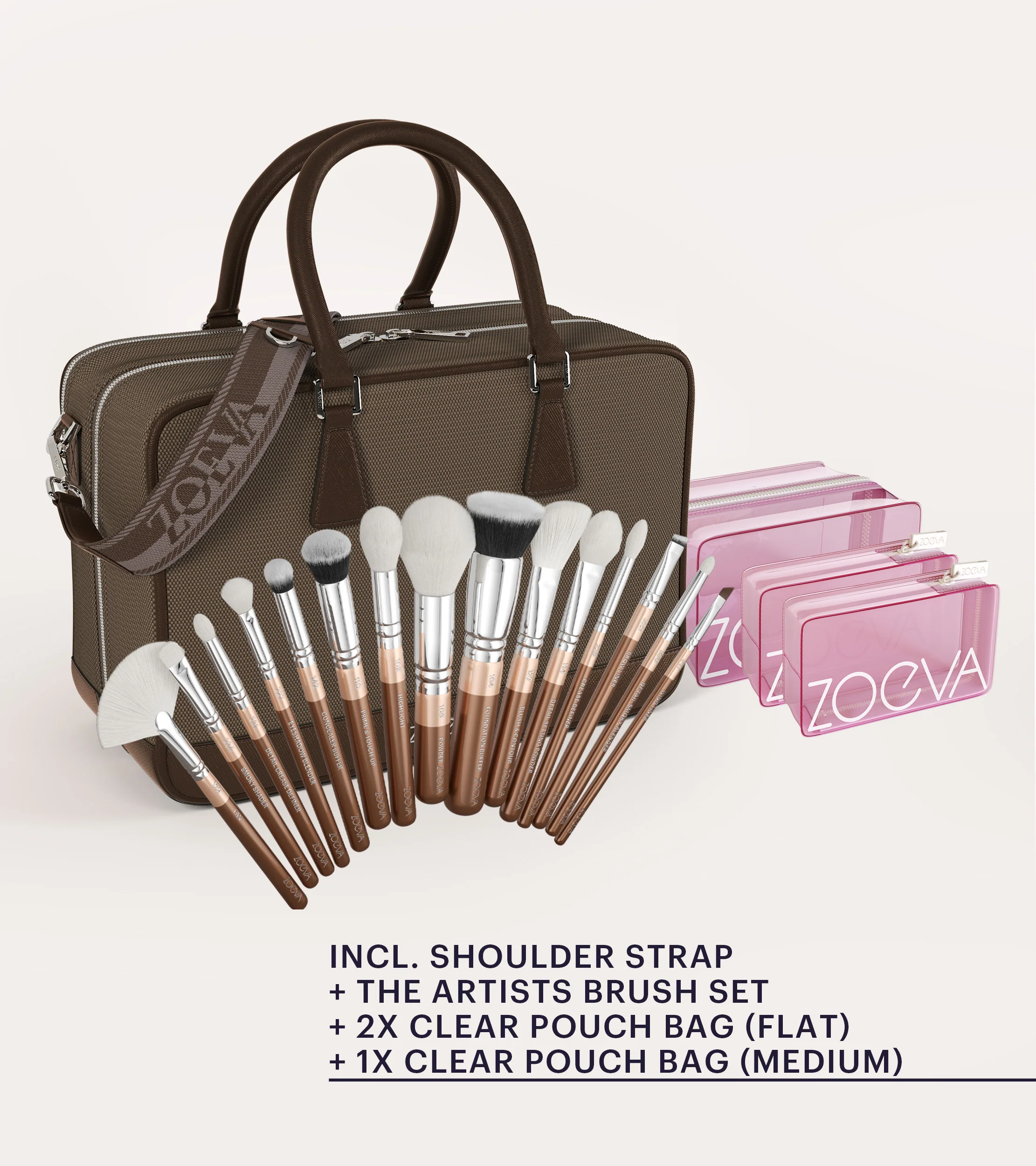 The Zoe Bag & The Artists Pinselset (Light Chocolate) - Image 3